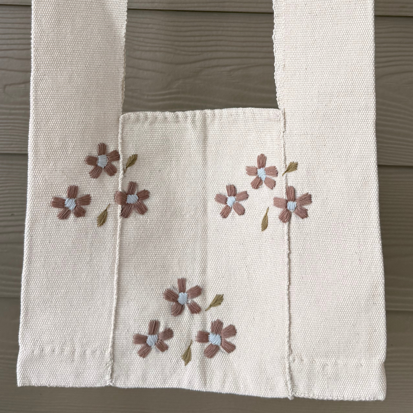 Karen Hill Tribe Embroidered Crossbody Bag – Natural