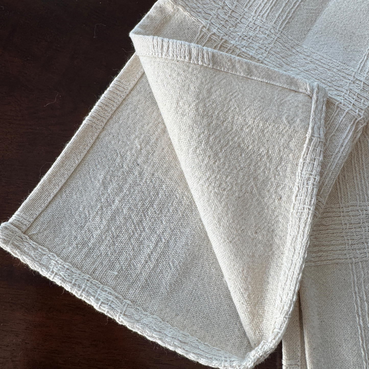 Karen Hill Tribe Handwoven Hot Pad - Natural & Gray