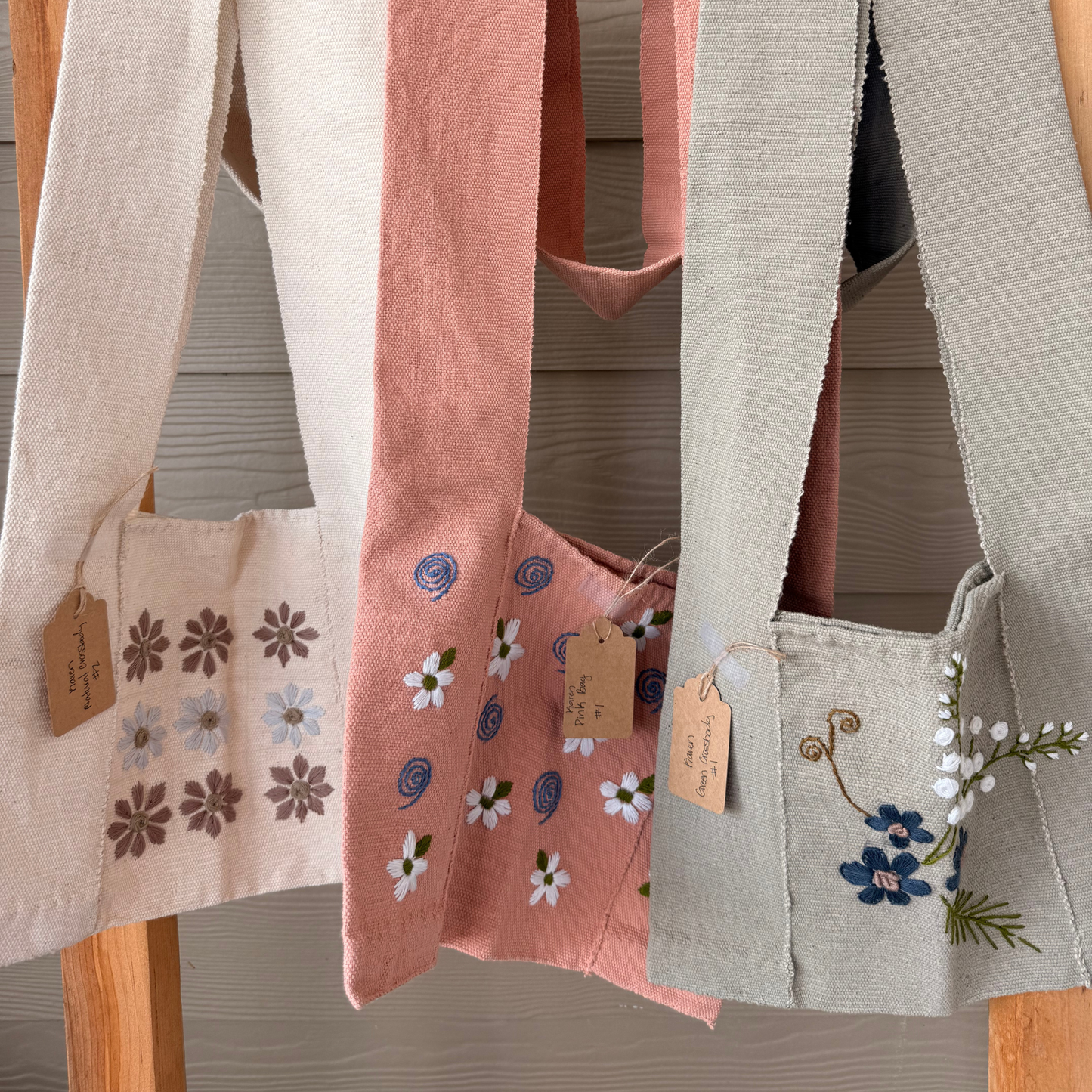 Karen Hill Tribe Embroidered Crossbody Bag – Natural