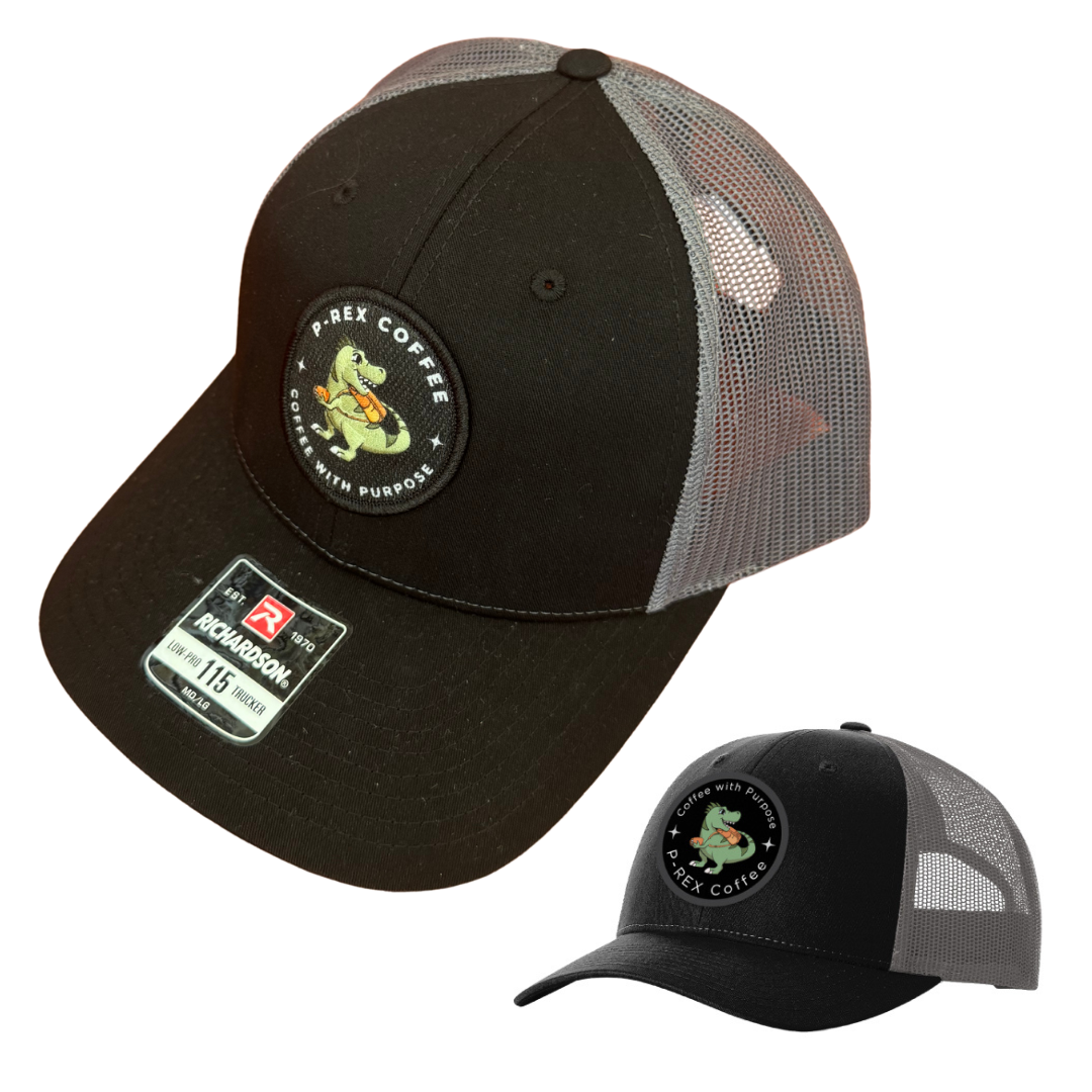 P-REX Coffee Trucker Hat | Richardson 115 Low Profile