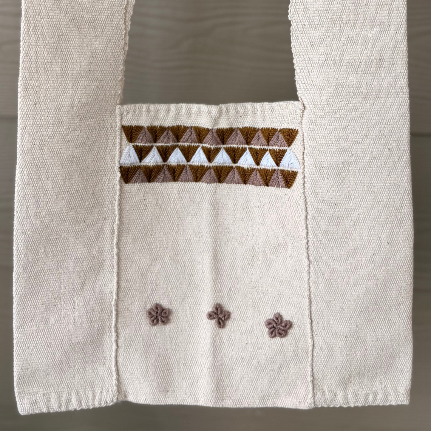 Karen Hill Tribe Embroidered Crossbody Bag – Natural