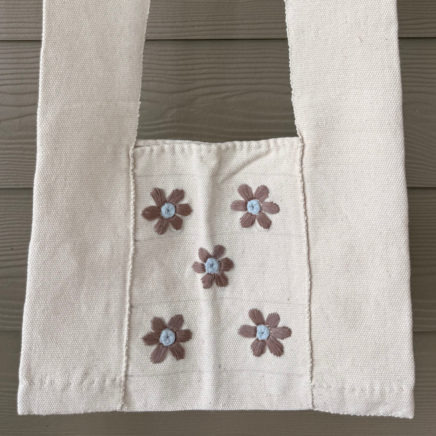 Karen Hill Tribe Embroidered Crossbody Bag – Natural