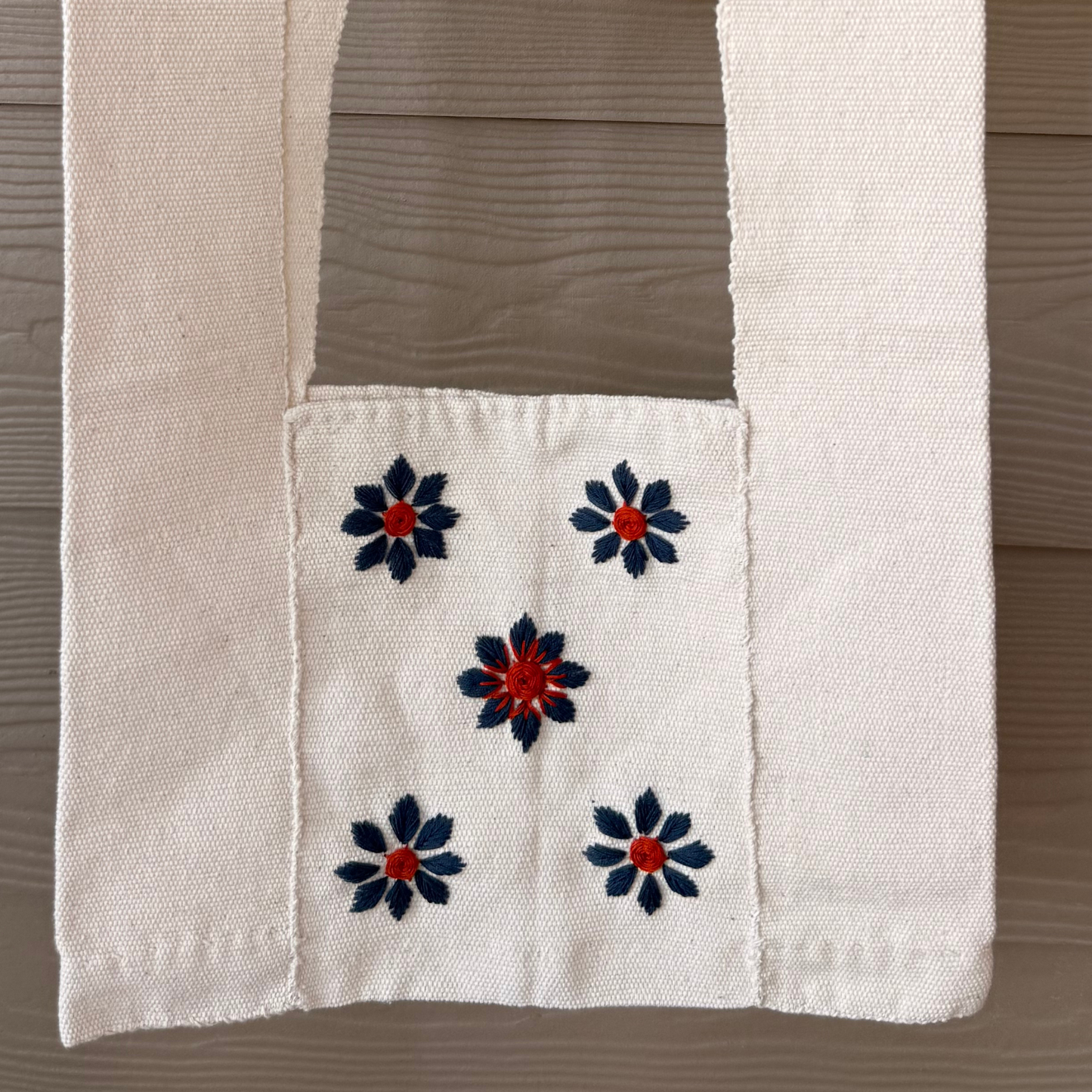 Karen Hill Tribe Embroidered Crossbody Bag – Natural