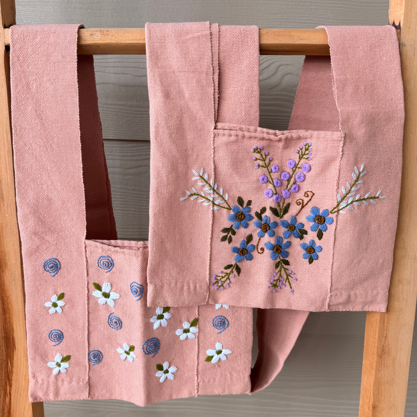 Karen Hill Tribe Embroidered Crossbody Bag – Pink
