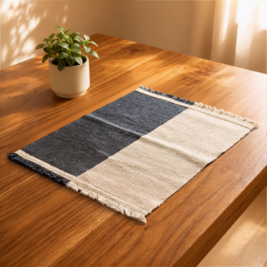 Karen Hill Tribe Handcrafted Placemats - Natural & Gray