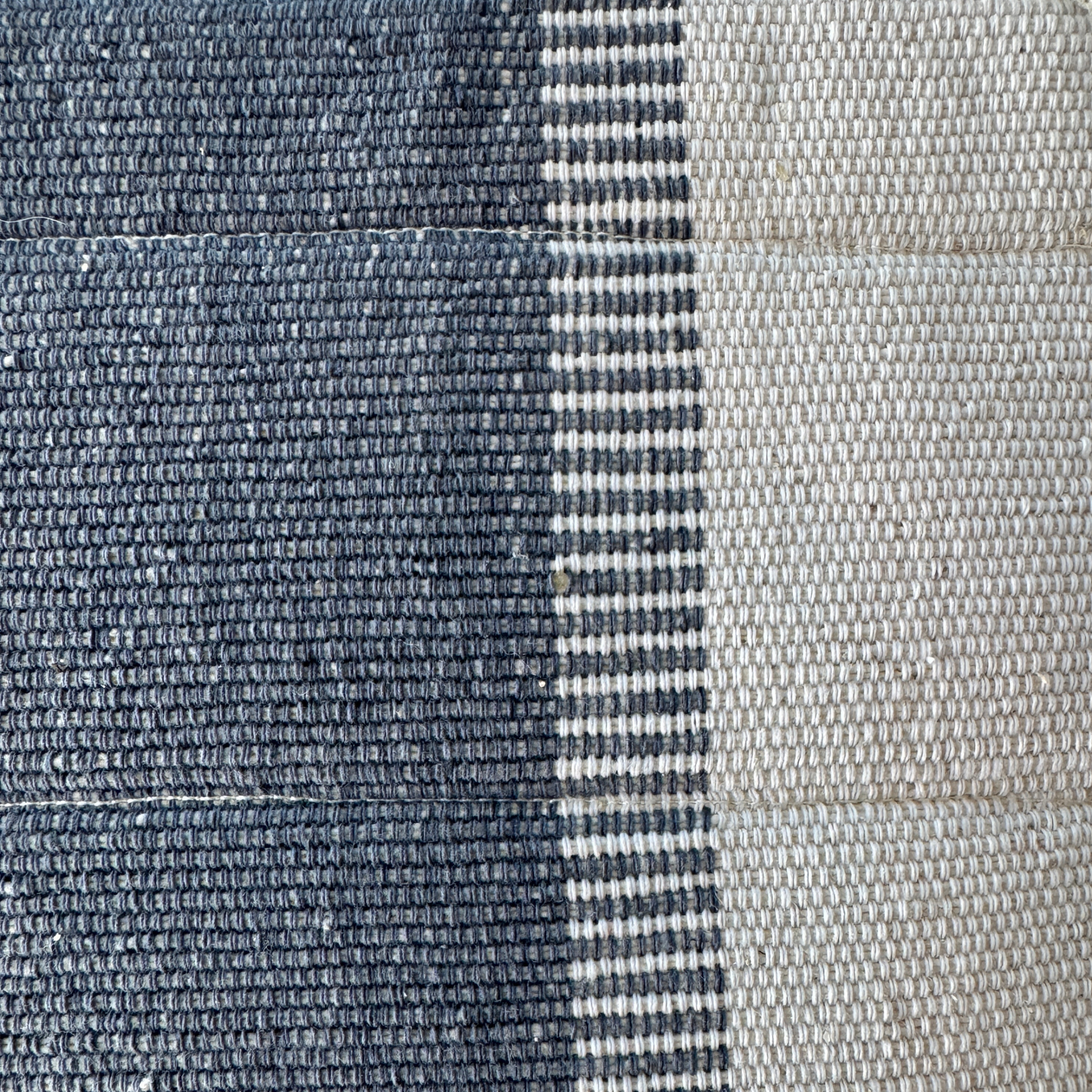 Karen Hill Tribe Handwoven Hot Pad - Natural & Gray