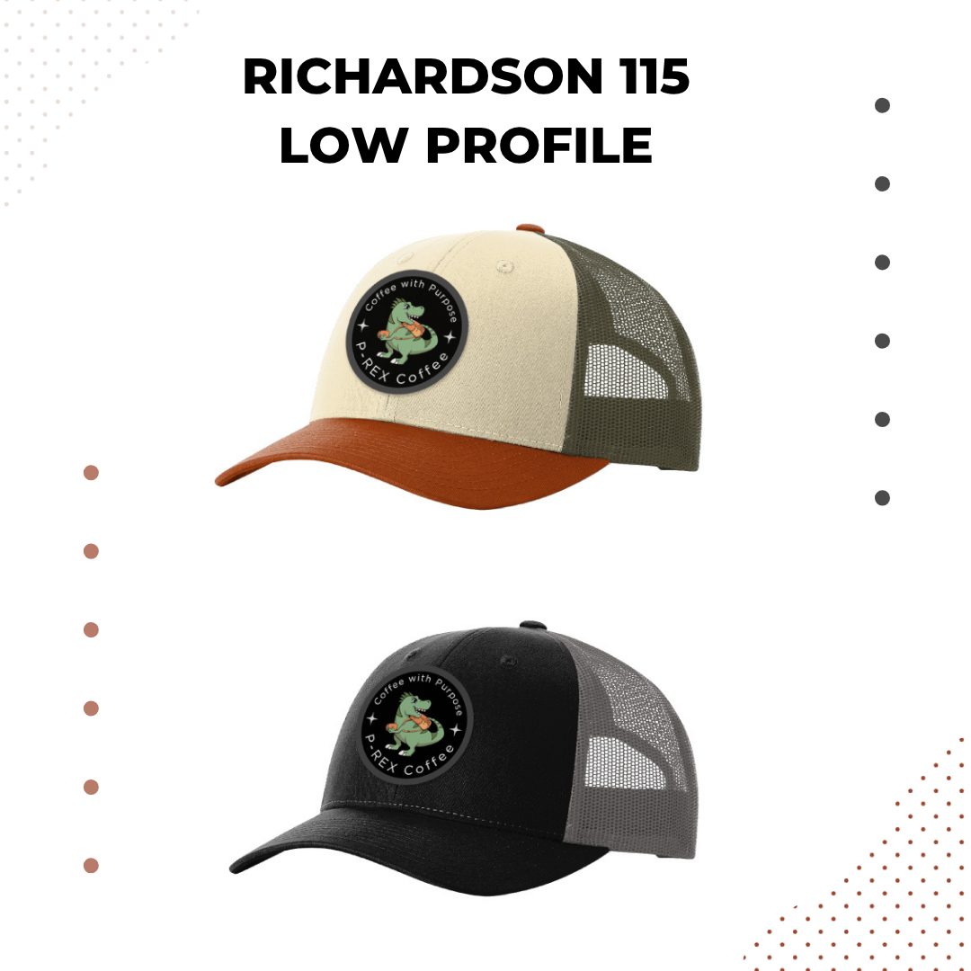 P-REX Coffee Trucker Hat | Richardson 115 Low Profile
