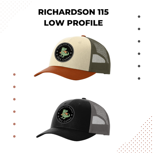 P-REX Coffee Trucker Hat | Richardson 115 Low Profile