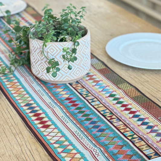 Akha Handcrafted Table Runner 60"x13"
